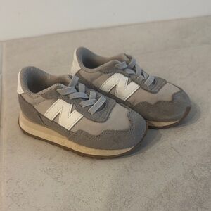 New Balance Kids Sneakers - Gray with White Details
